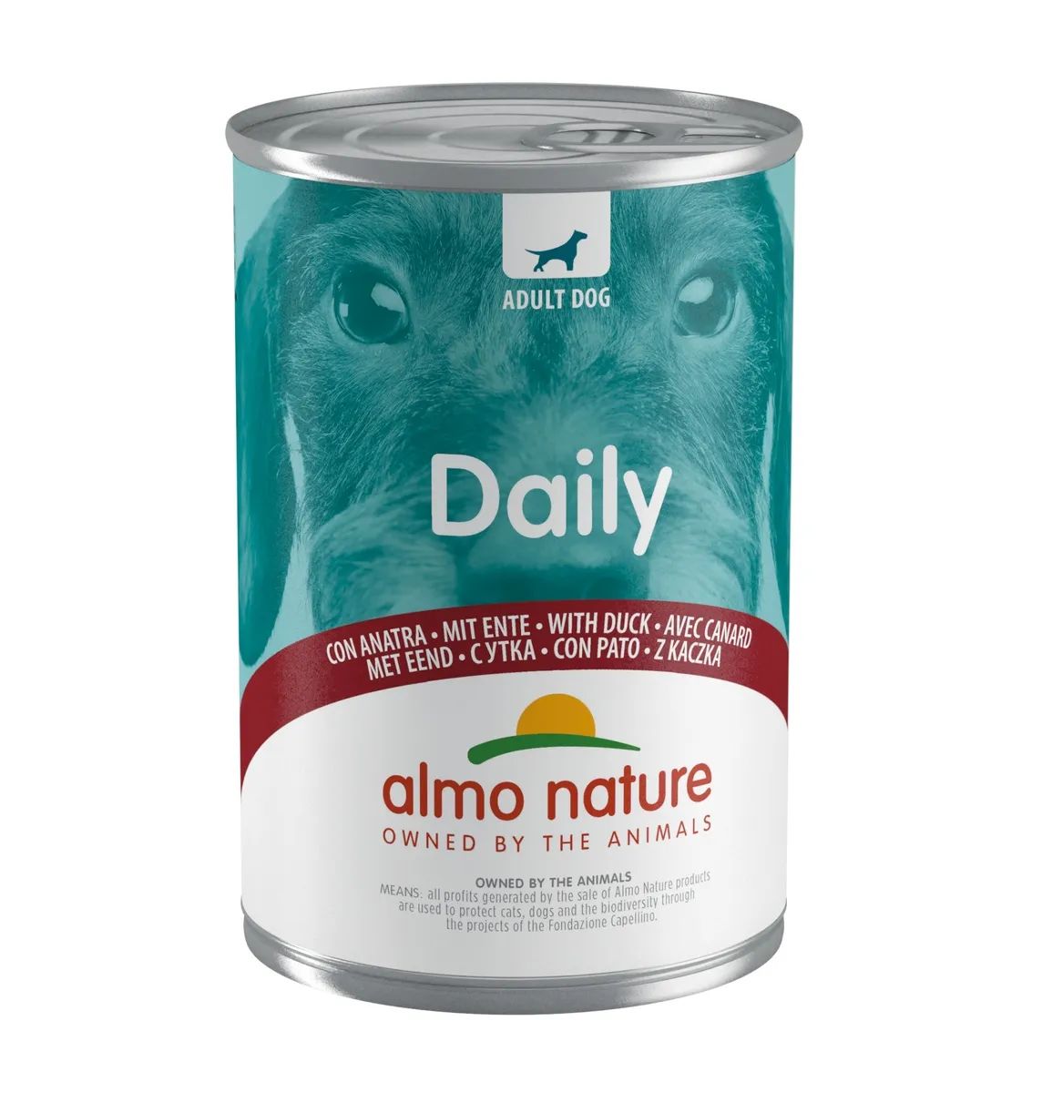 фото Влажный корм для собак almo nature daily menu, утка, 24шт по 400г
