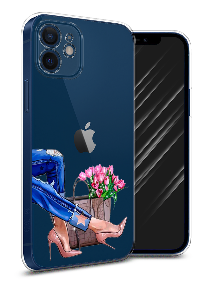 

Чехол Awog на Apple iPhone 12 mini / Айфон 12 mini "Каблучки", Разноцветный, 12650-7