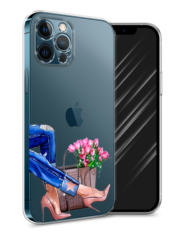 

Чехол Awog на Apple iPhone 12 Pro Max / Айфон 12 Pro Max "Каблучки", Разноцветный, 12750-7