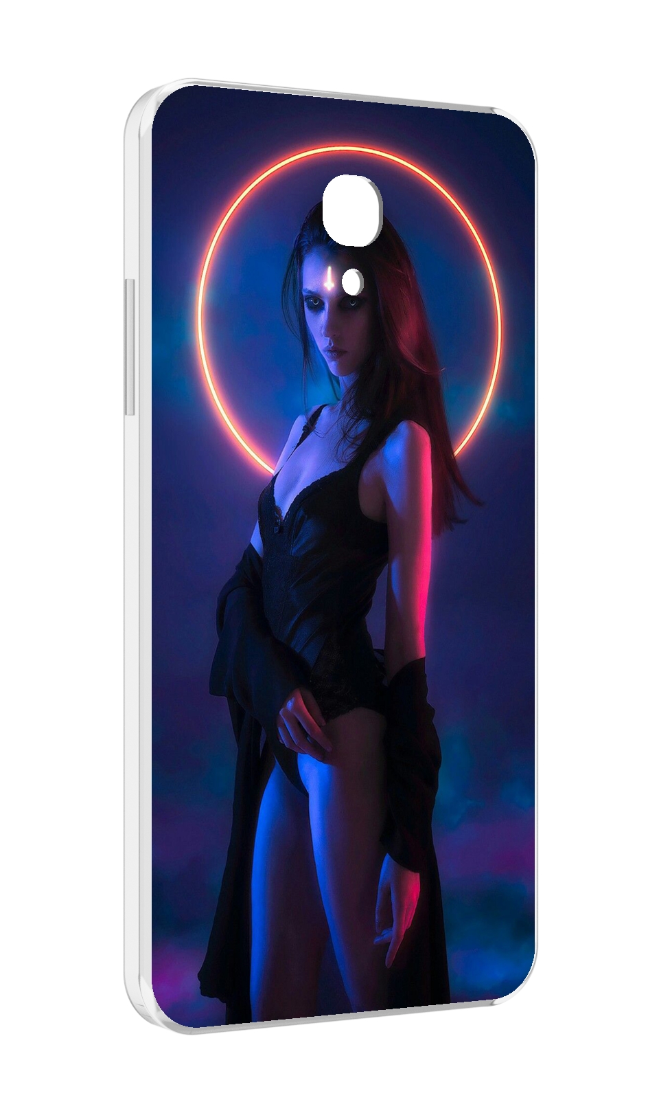 

Чехол MyPads девушка с неоновым кругом женский для Lenovo Vibe P2 5.5 (P2a42), Прозрачный, Tocco