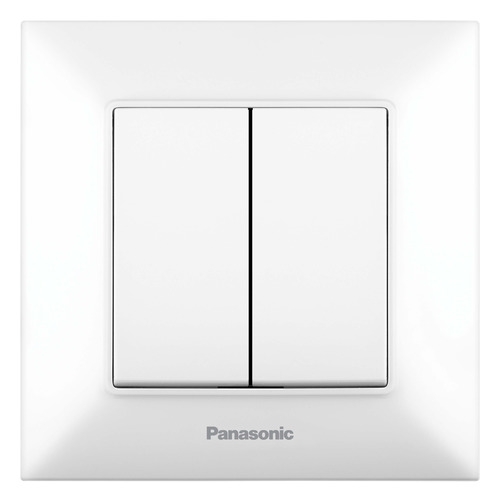 фото Переключатель panasonic arkedia slim скрыт. 2кл. ip20 белый (упак.:1шт) (wntc00112wh-ru)