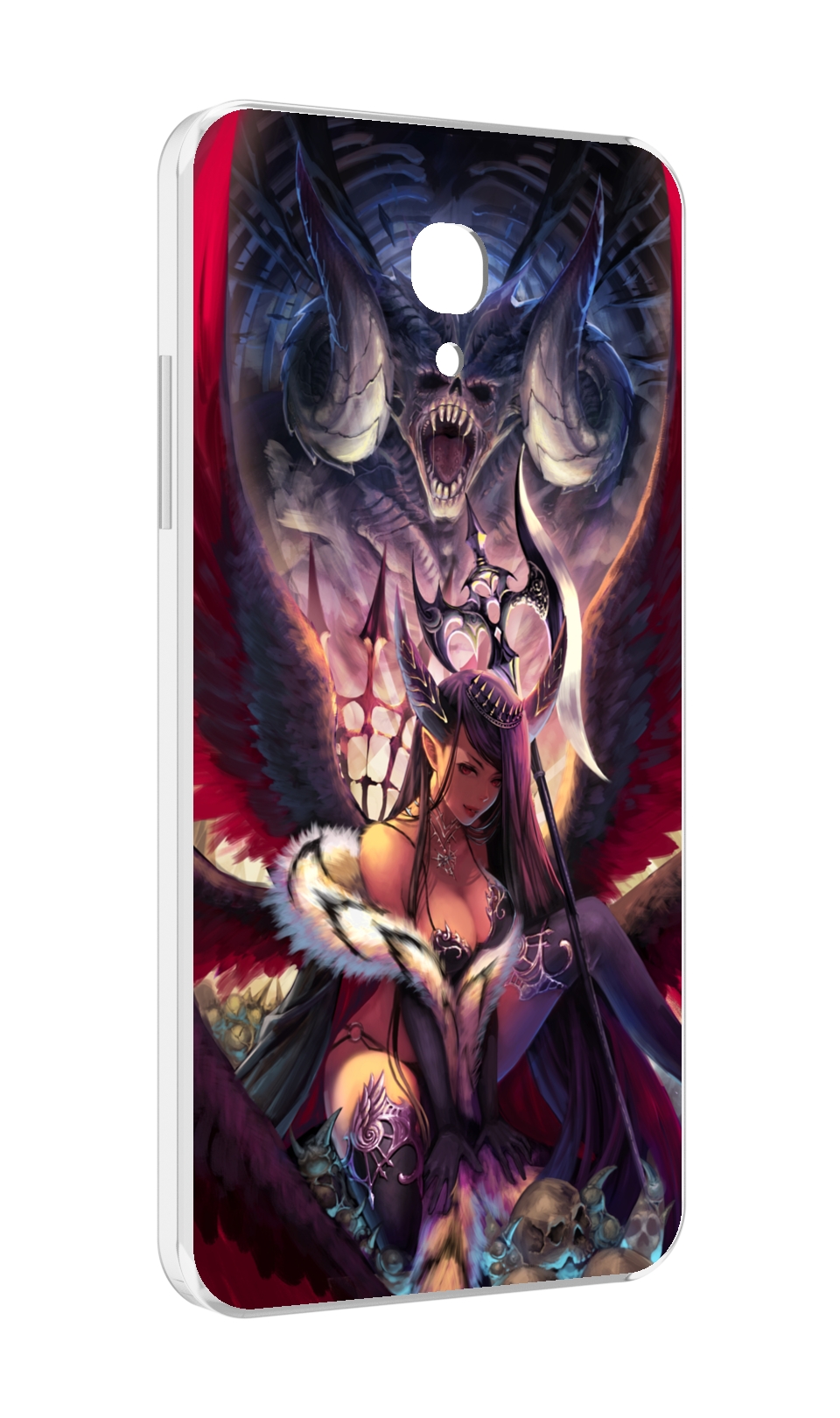 

Чехол MyPads девушка с демоном на фоне женский для Lenovo Vibe P2 5.5 (P2a42), Прозрачный, Tocco