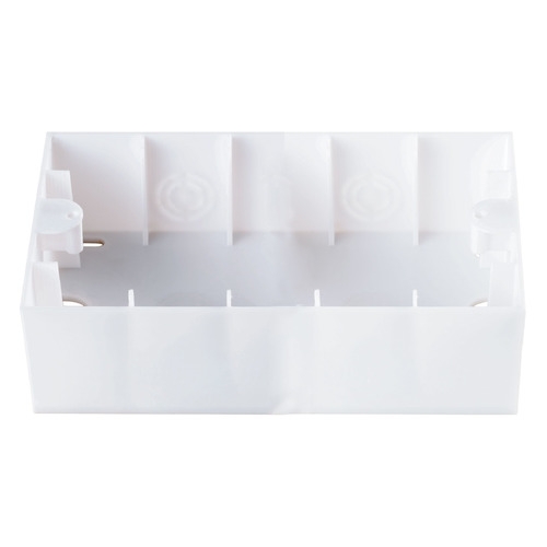 Коробка Panasonic Karre Plus (WKTC07929WH-RU) двойная 2x пластик белый (упак.:1шт) рамка panasonic karre plus wktf08162dg ru 6x вертикальный монтаж пластик дымчатый упак 1шт