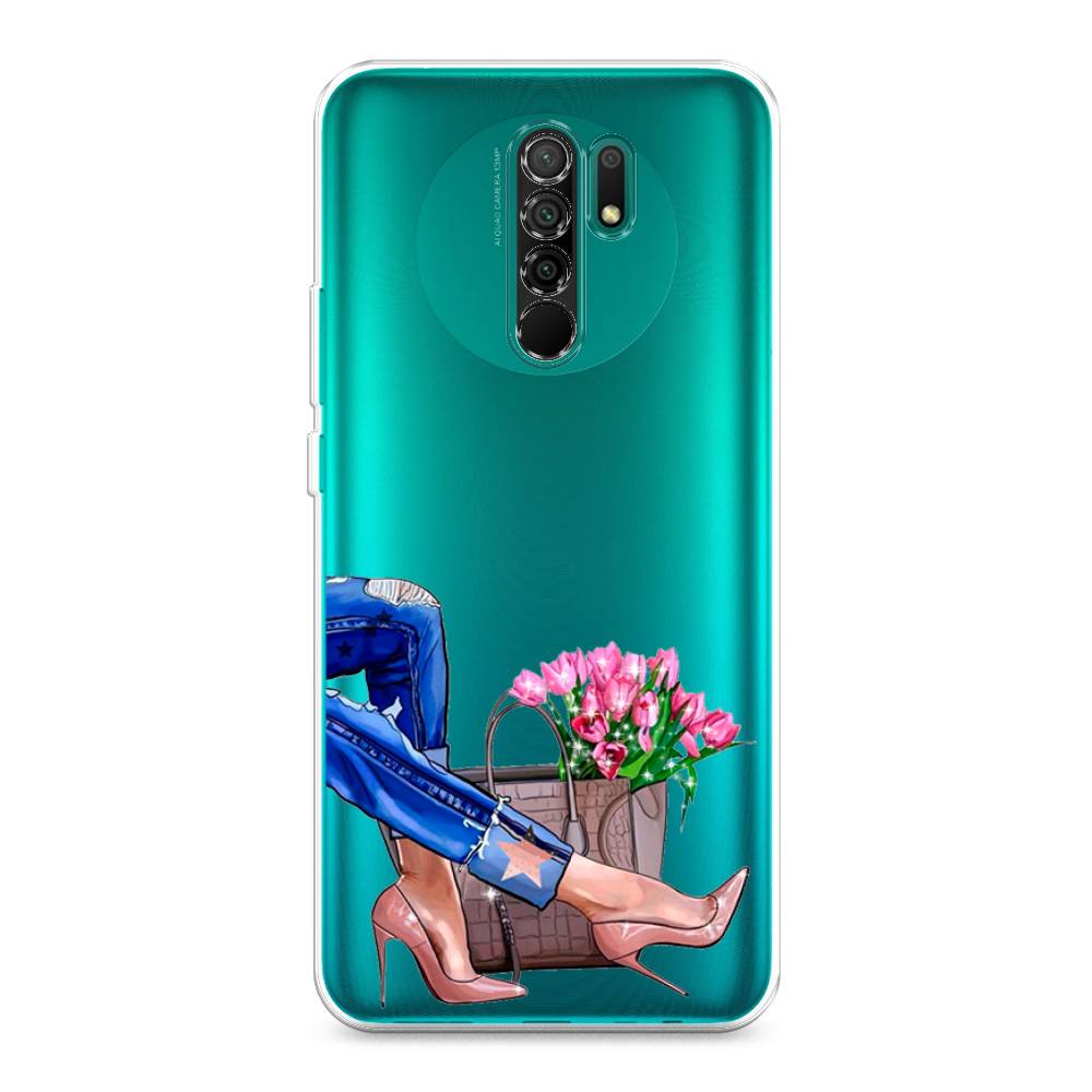 

Чехол Awog на Xiaomi Redmi 9 "Каблучки", Разноцветный, 38350-7