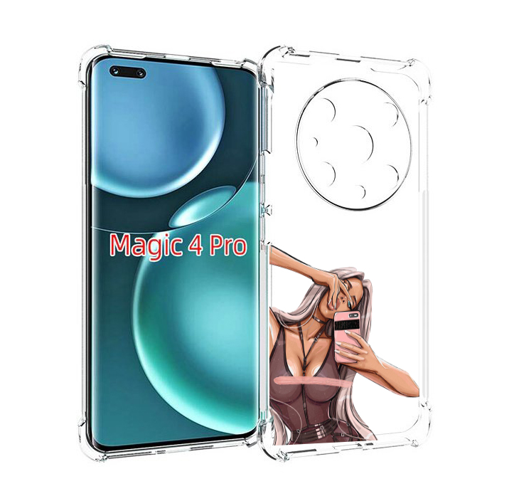 

Чехол MyPads девушка-в-прозрачной-одежде для Honor Magic4 Pro, Прозрачный, Tocco