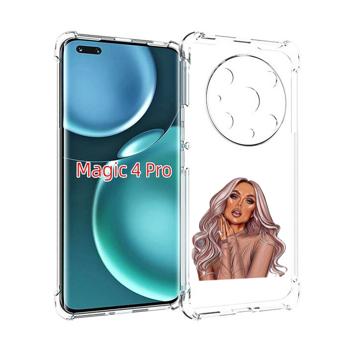 Чехол MyPads девушка-в-коричневых-оттенках для Honor Magic4 Pro