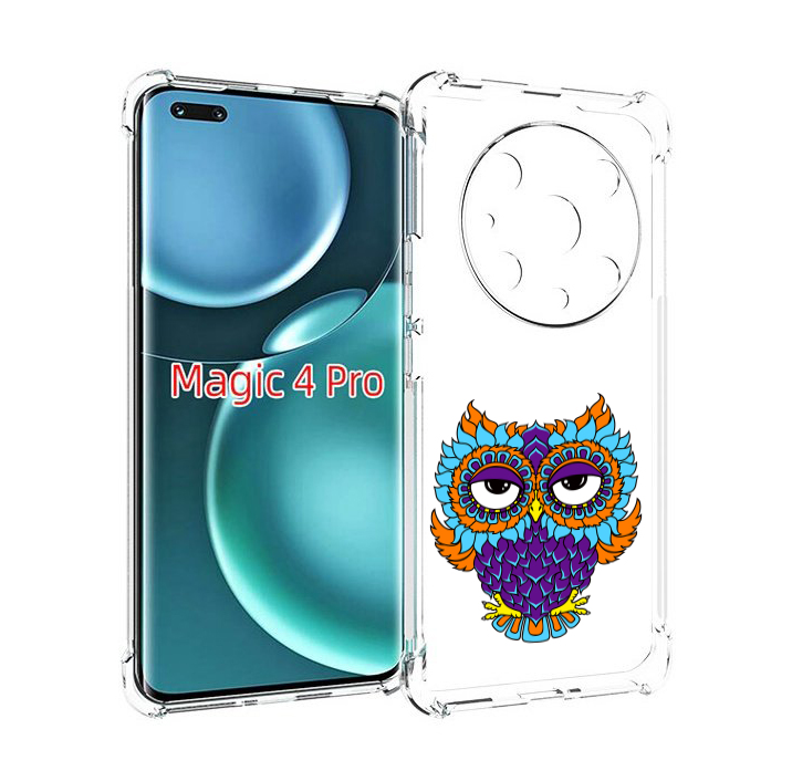 

Чехол MyPads Цветная сова для Honor Magic4 Pro, Прозрачный, Tocco