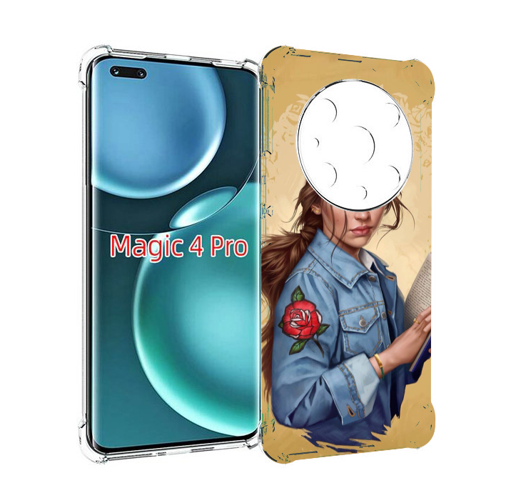 

Чехол MyPads девушка-в-бежевом-фоне для Honor Magic4 Pro, Прозрачный, Tocco