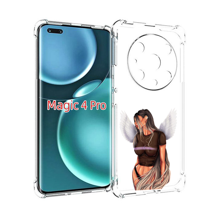 

Чехол MyPads девушка-ангел-с-крыльями женский для Honor Magic4 Pro, Прозрачный, Tocco