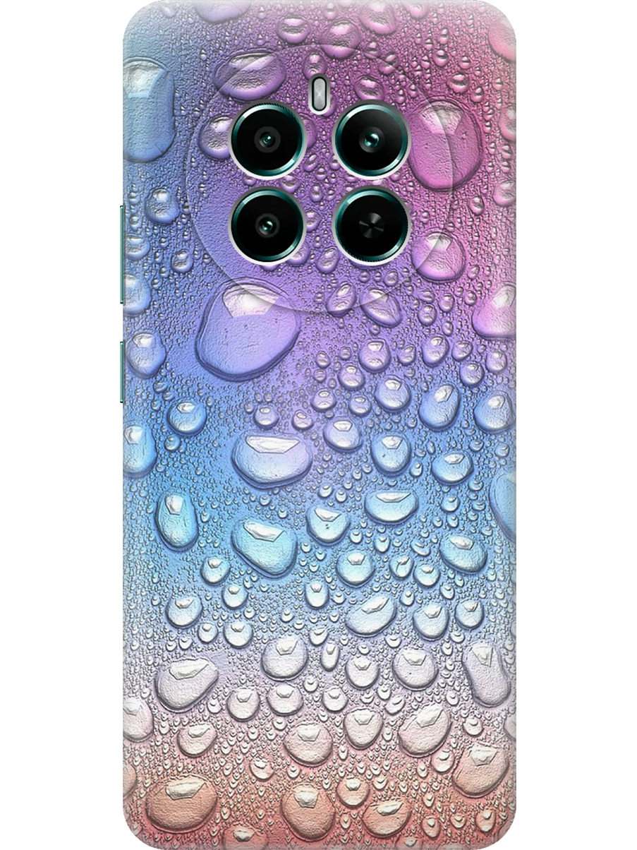 

Силиконовый чехол на Realme 12+ 5g / Narzo 70 Pro 5g с принтом "Множество капель", Прозрачный;синий;фиолетовый, 783983241