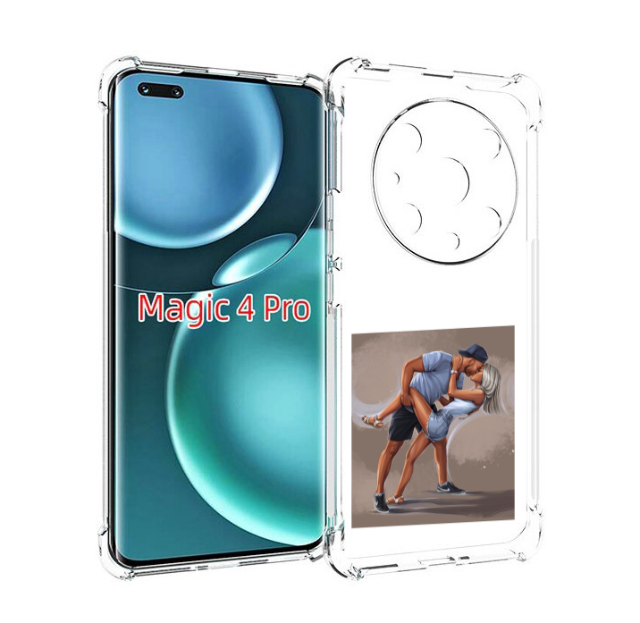

Чехол MyPads девушка с парнем танцуют женский для Honor Magic4 Pro, Прозрачный, Tocco
