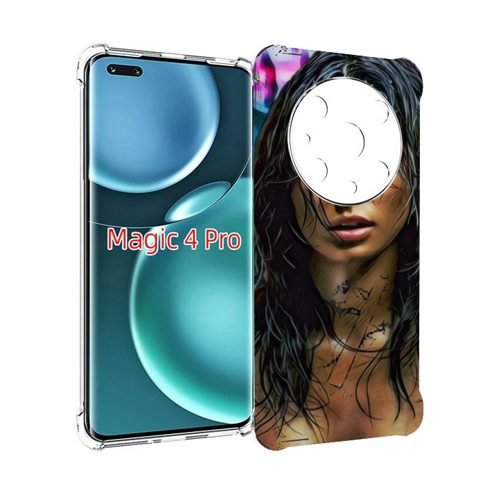 

Чехол MyPads девушка с мокрыми волосами женский для Honor Magic4 Pro, Прозрачный, Tocco