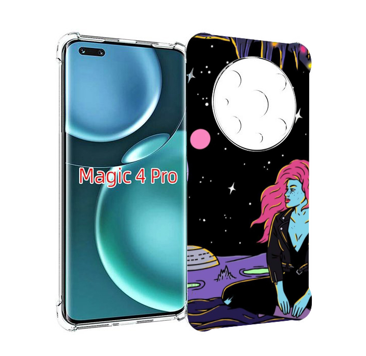 

Чехол MyPads девушка с красными волосами в космосе женский для Honor Magic4 Pro, Прозрачный, Tocco