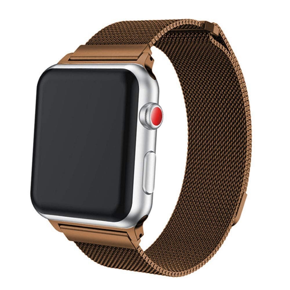 

Ремешок миланcкий из нержавеющей стали для Apple Watch 42/44мм (28), коричневый,
