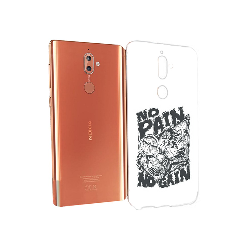 

Чехол MyPads Tocco для Nokia 9 бодибилдинг тяжелая работа (PT126479.94.238), Прозрачный, Tocco