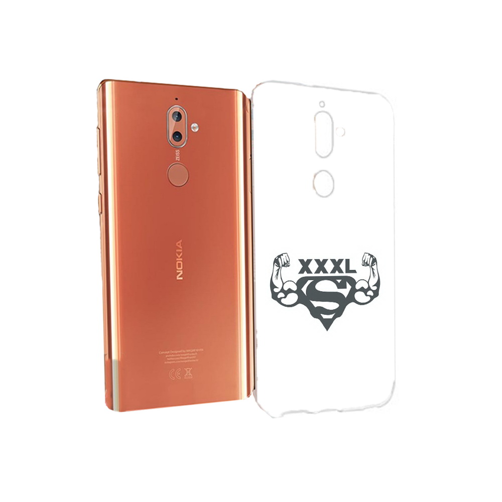 

Чехол MyPads Tocco для Nokia 9 бодибилдинг супермен (PT126479.94.237), Прозрачный, Tocco