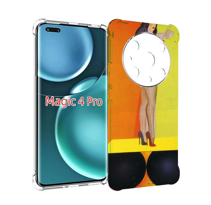 

Чехол MyPads девушка на шарах женский для Honor Magic4 Pro, Прозрачный, Tocco
