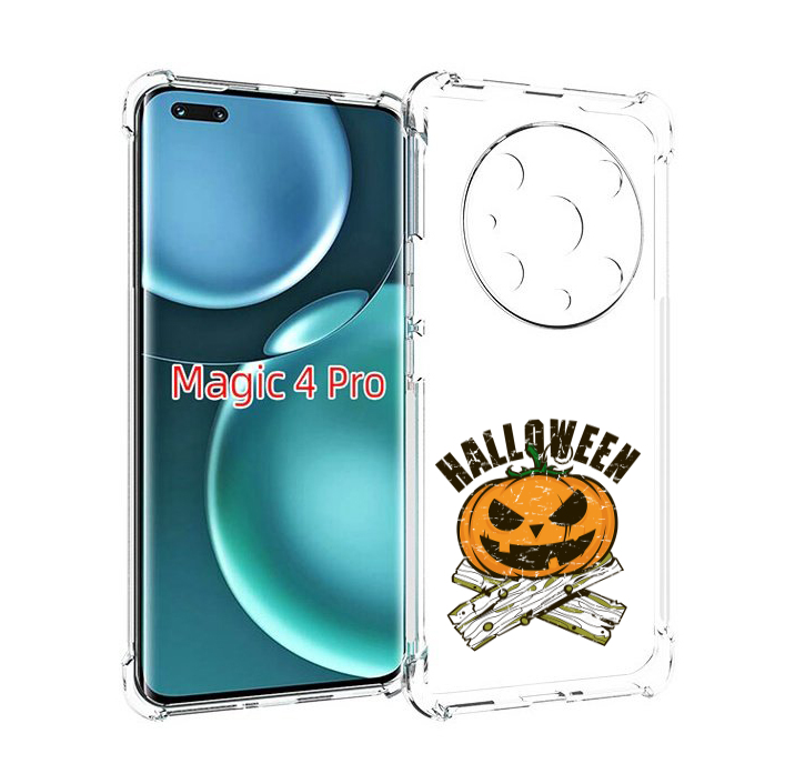 

Чехол MyPads Хэллоуин доски тыква для Honor Magic4 Pro, Прозрачный, Tocco