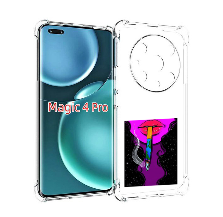

Чехол MyPads девушка курит землю женский для Honor Magic4 Pro, Прозрачный, Tocco