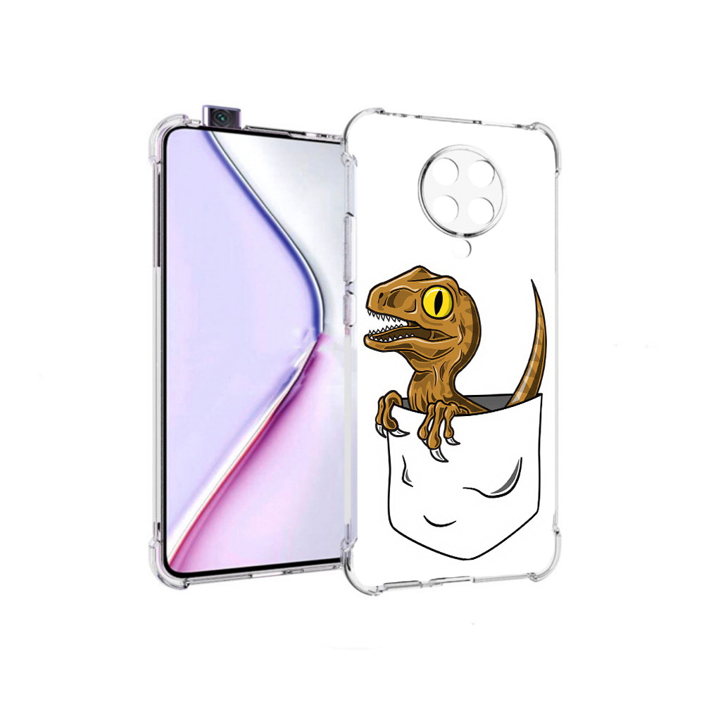 

Чехол MyPads динозавр в кармане для Xiaomi Redmi K30 Pro Zoom 8/256GB/Redmi K30 Pro, Прозрачный, Tocco