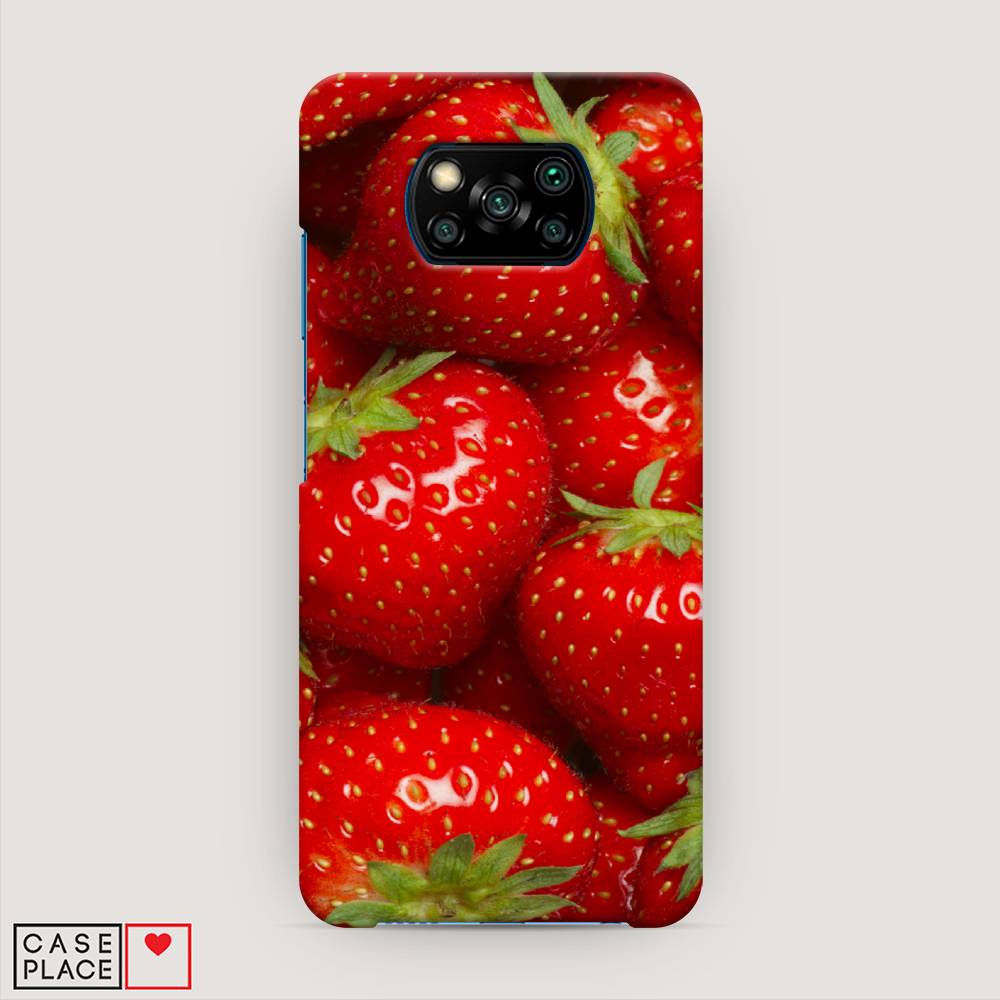

Пластиковый чехол "Клубника" на Xiaomi Poco X3 NFC, 39220-7