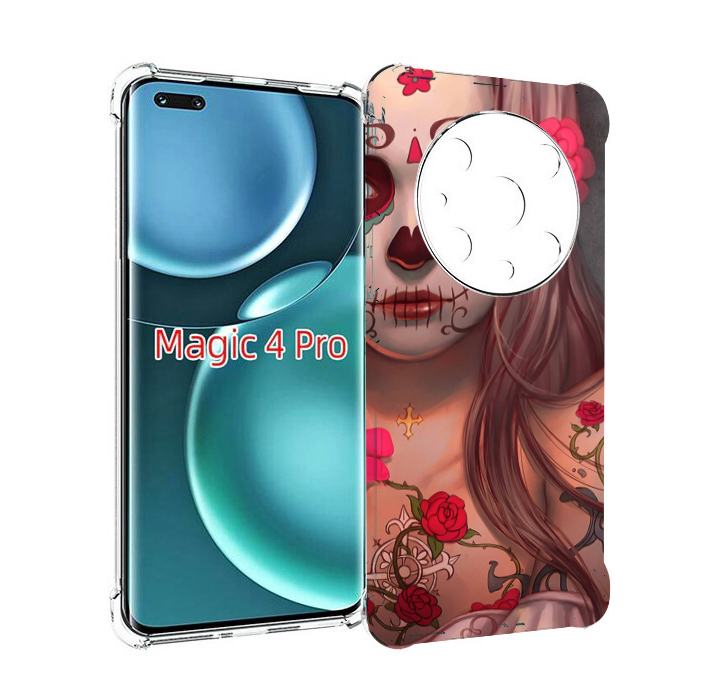 

Чехол MyPads девочка в рисунках для Honor Magic4 Pro, Прозрачный, Tocco