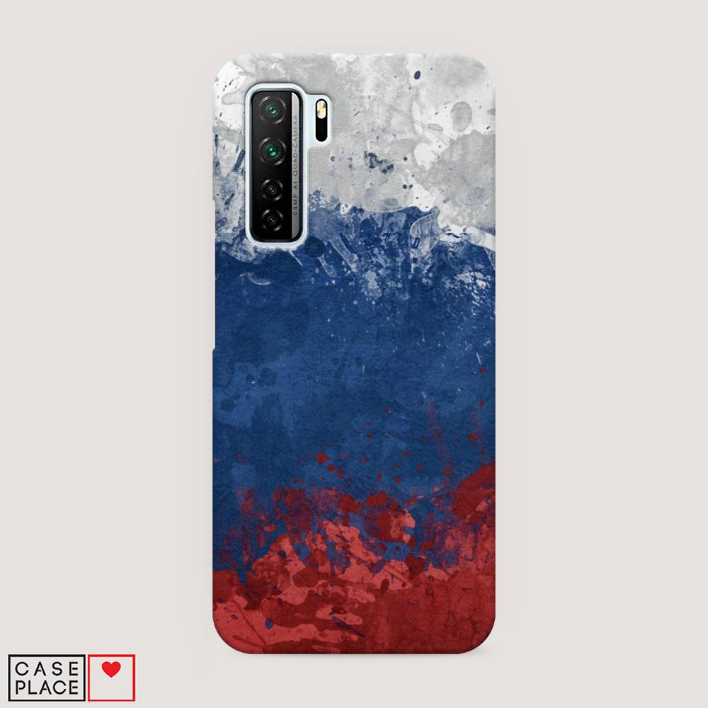 фото Чехол awog "флаг россии неровный" для honor 30s (global)