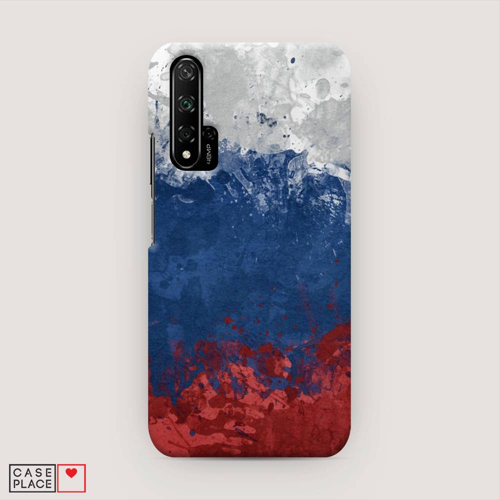 фото Чехол awog "флаг россии неровный" для honor 20