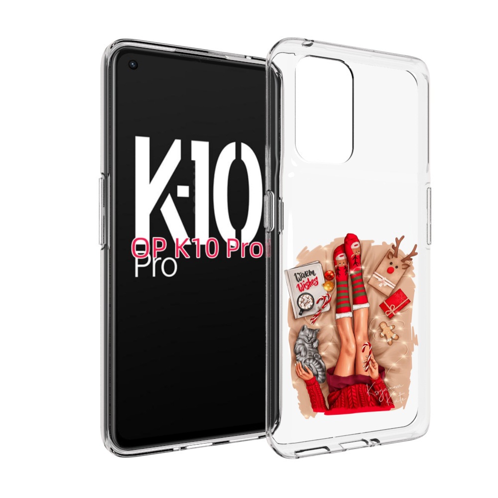 

Чехол MyPads уютный-арт женский для OPPO K10 Pro, Прозрачный, Tocco