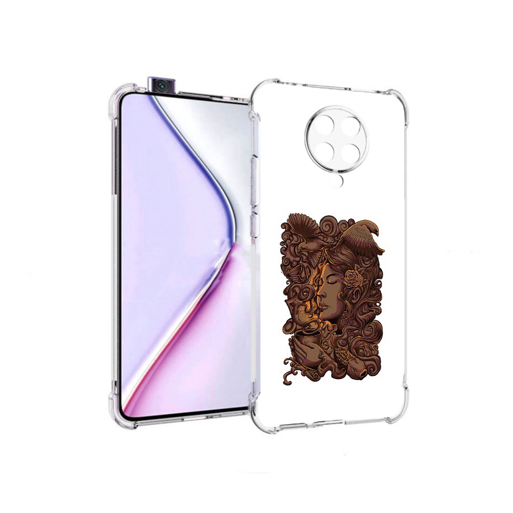

Чехол MyPads девушка с длинными волосами абстракция для Xiaomi Redmi K30 Pro Zoom 8, Прозрачный, Tocco