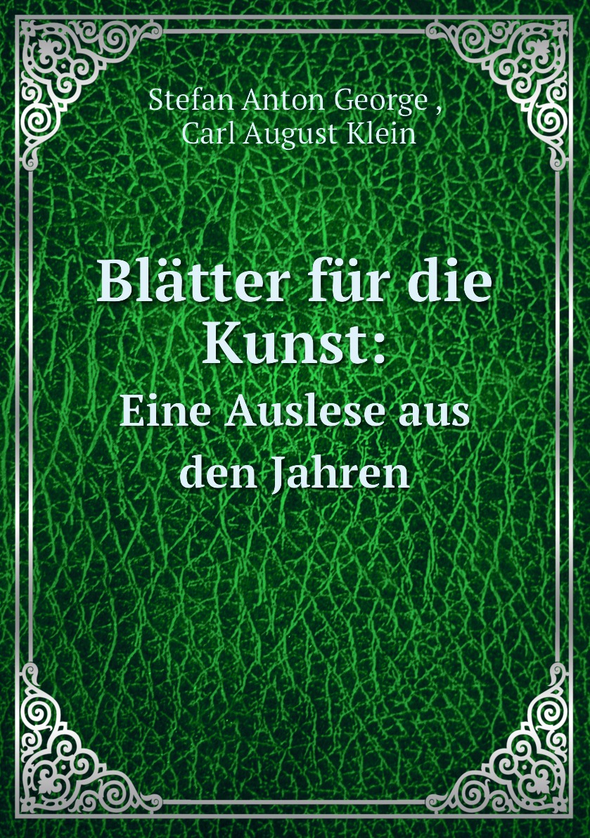 

Blatter fur die Kunst