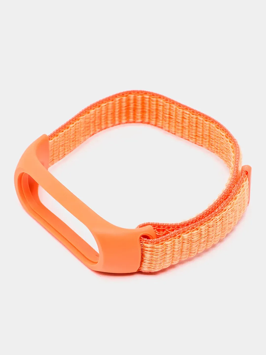 

Ремешок нейлоновый для Xiaomi Mi Band 3/4/5 (15), оранжевый, на липучке