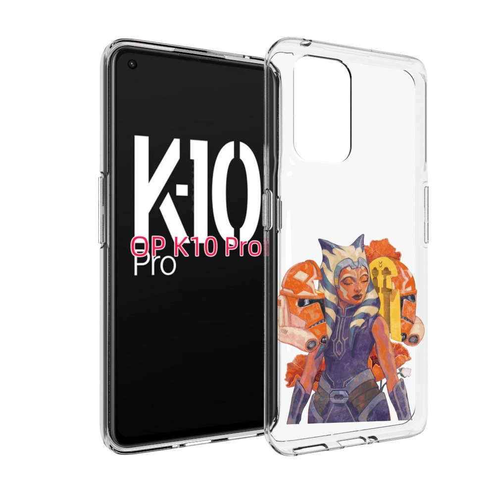 

Чехол MyPads тогрута-асока-тано для OPPO K10 Pro, Прозрачный, Tocco