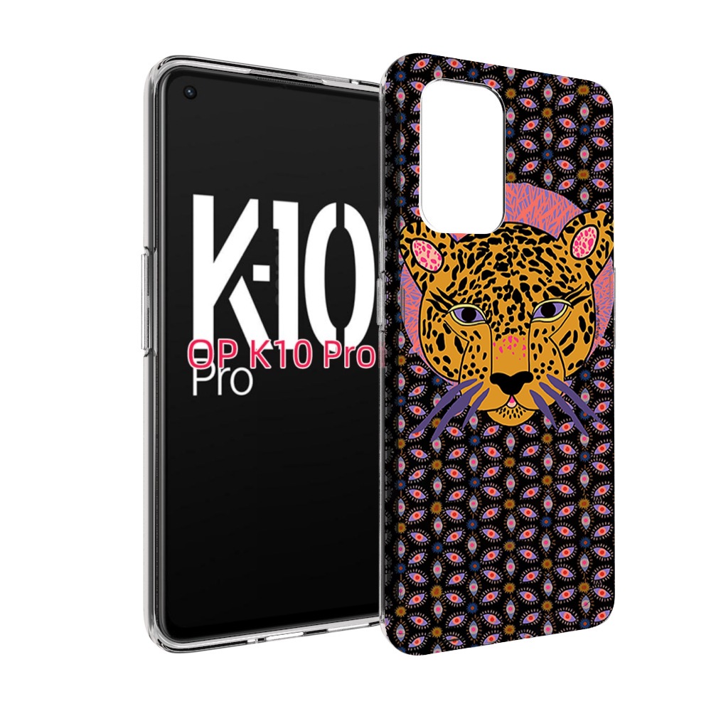 

Чехол MyPads тигр-в-глазах для OPPO K10 Pro, Прозрачный, Tocco