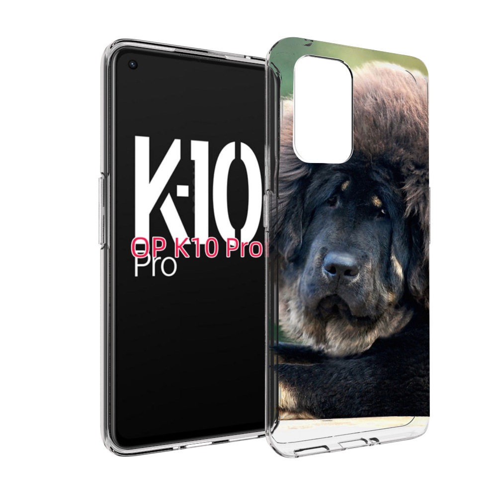 

Чехол MyPads тибетскии мастиф для OPPO K10 Pro, Прозрачный, Tocco