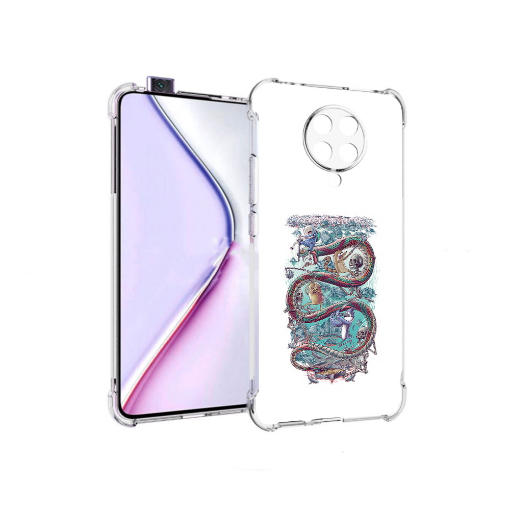 

Чехол MyPads время приключений страшилка для Xiaomi Redmi K30 Pro Zoom 8/256GB, Прозрачный, Tocco