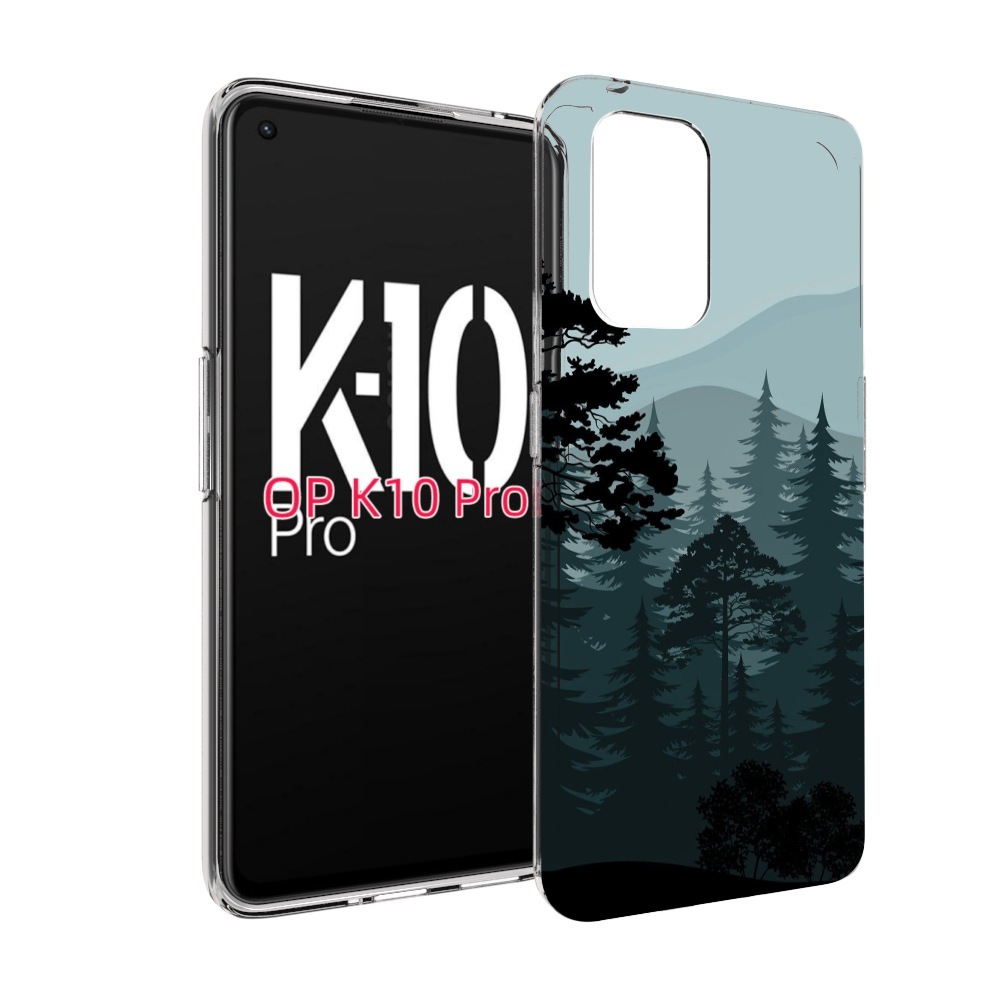 

Чехол MyPads темный лесочек для OPPO K10 Pro, Прозрачный, Tocco