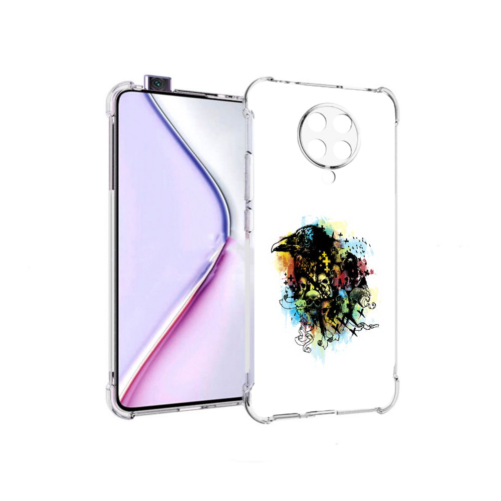 

Чехол MyPads ворон и черепа для Xiaomi Redmi K30 Pro Zoom 8/256GB/Redmi K30 Pro, Прозрачный, Tocco