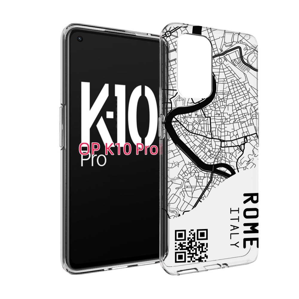 

Чехол MyPads схема-рим для OPPO K10 Pro, Прозрачный, Tocco