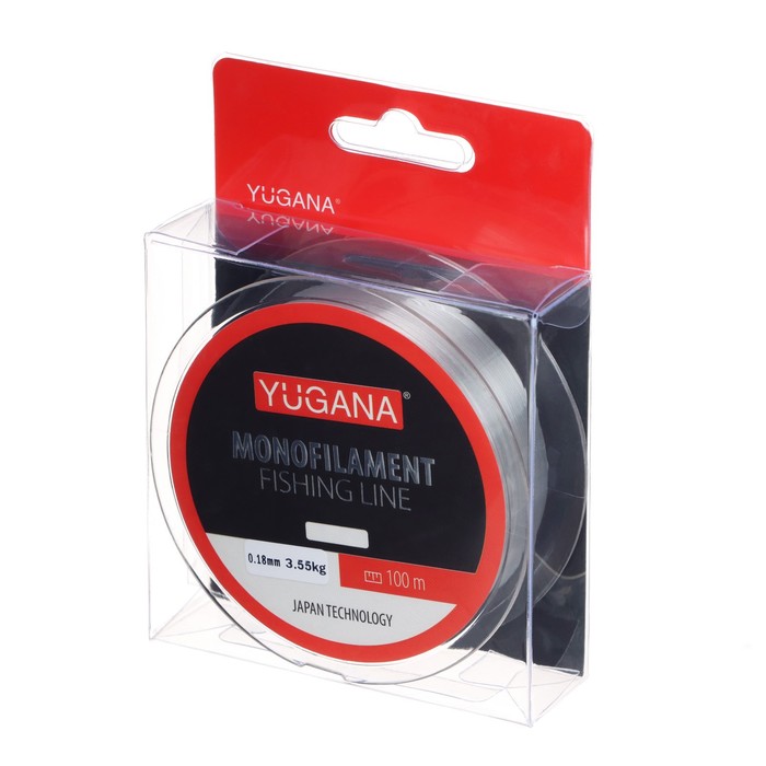 

Леска монофильная YUGANA, Monolite clear, 0.18 mm, 100 m, Прозрачный, Monolite