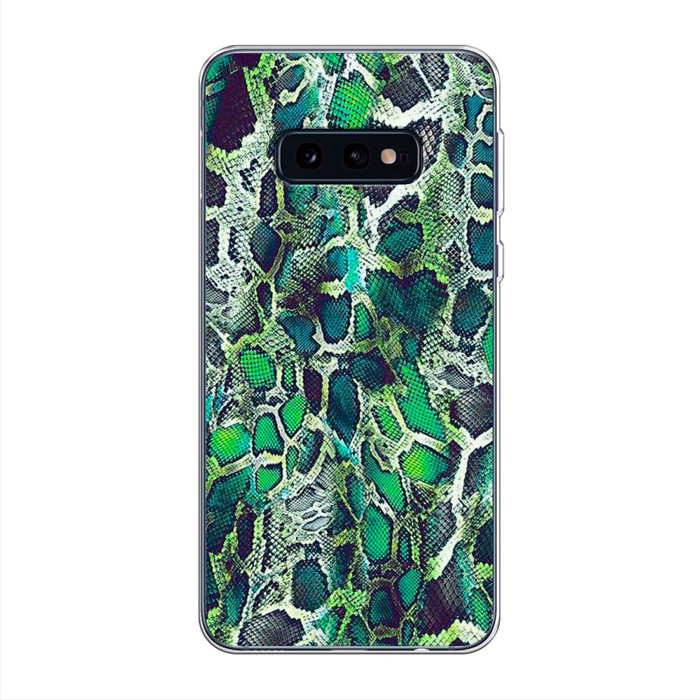 

Чехол Awog на Samsung Galaxy S10E "Зеленая кожа змеи", Разноцветный, 27250-3