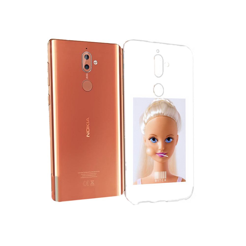 

Чехол MyPads Tocco для Nokia 9 барби (PT126479.94.226), Прозрачный, Tocco