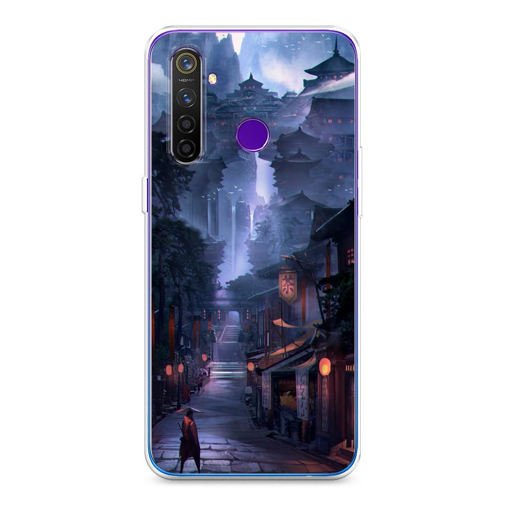 

Чехол Awog на Realme 5 Pro "Одинокий самурай", Разноцветный, 251650-10