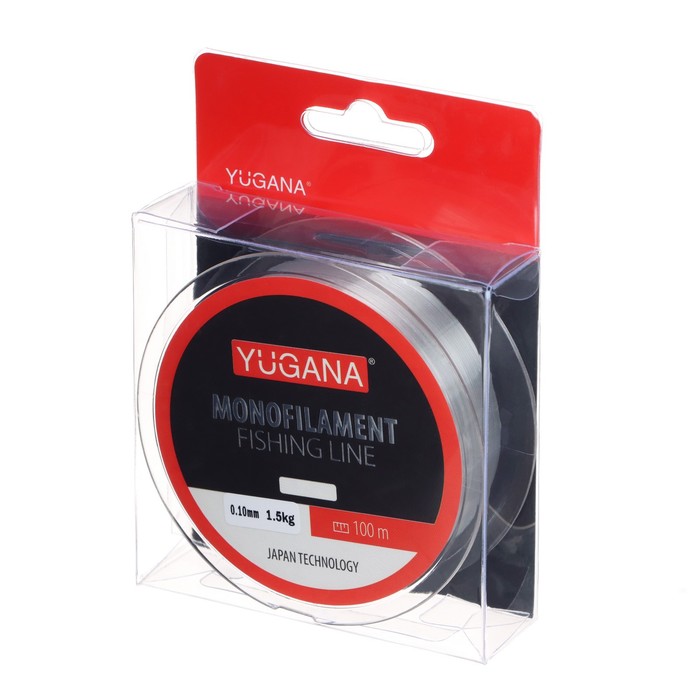 

Леска монофильная YUGANA, Monolite clear, 0.1 mm, 100 m, Прозрачный, Monolite