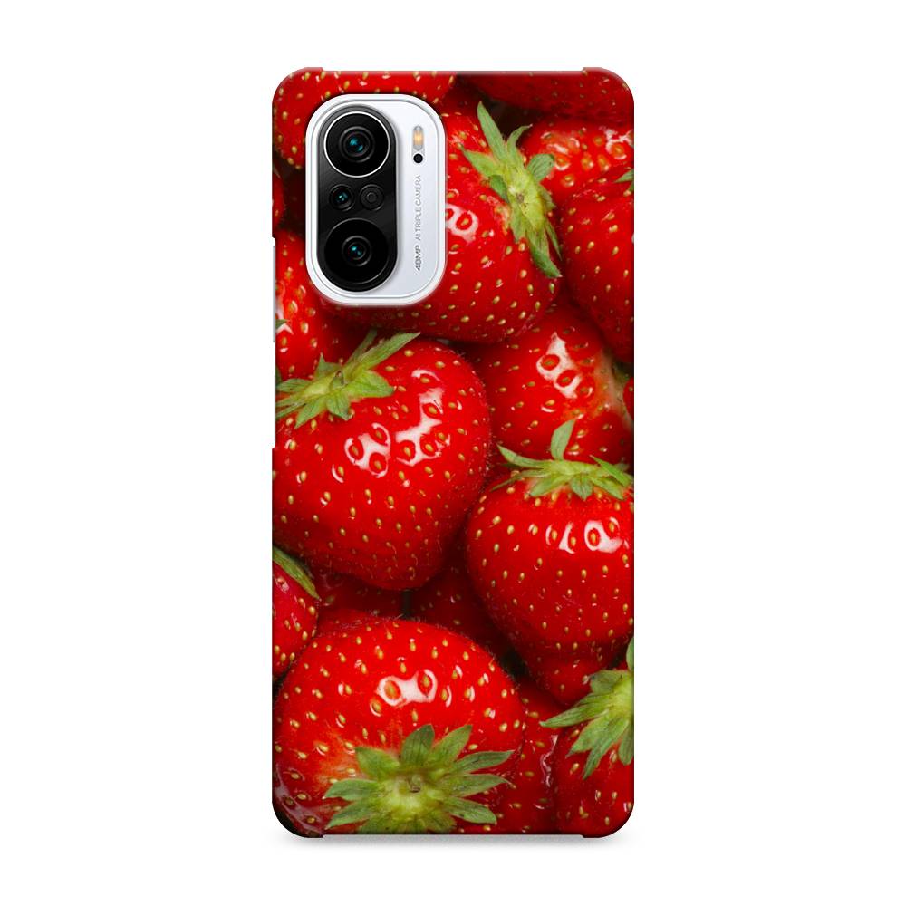 

Пластиковый чехол "Клубника" на Xiaomi Poco F3, 310120-7