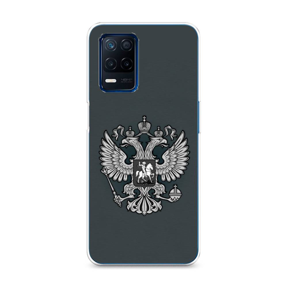 фото Силиконовый чехол "герб россии серый" на realme narzo 30 5g awog