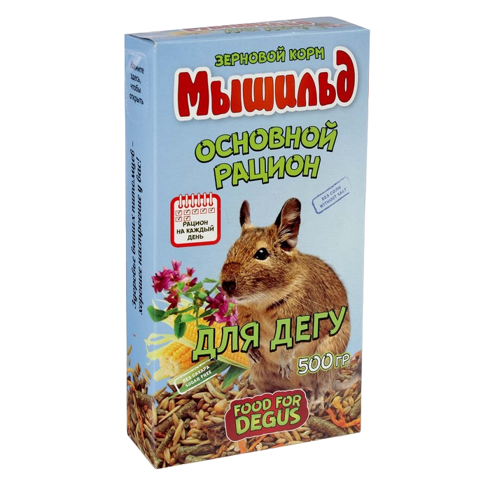 

Сухой корм для дегу Мышильд, основной рацион, 500 г
