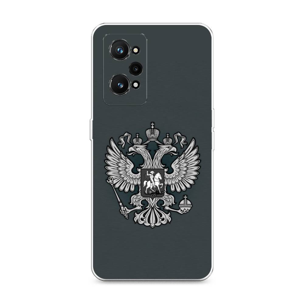 фото Силиконовый чехол "герб россии серый" на realme gt neo 3t awog