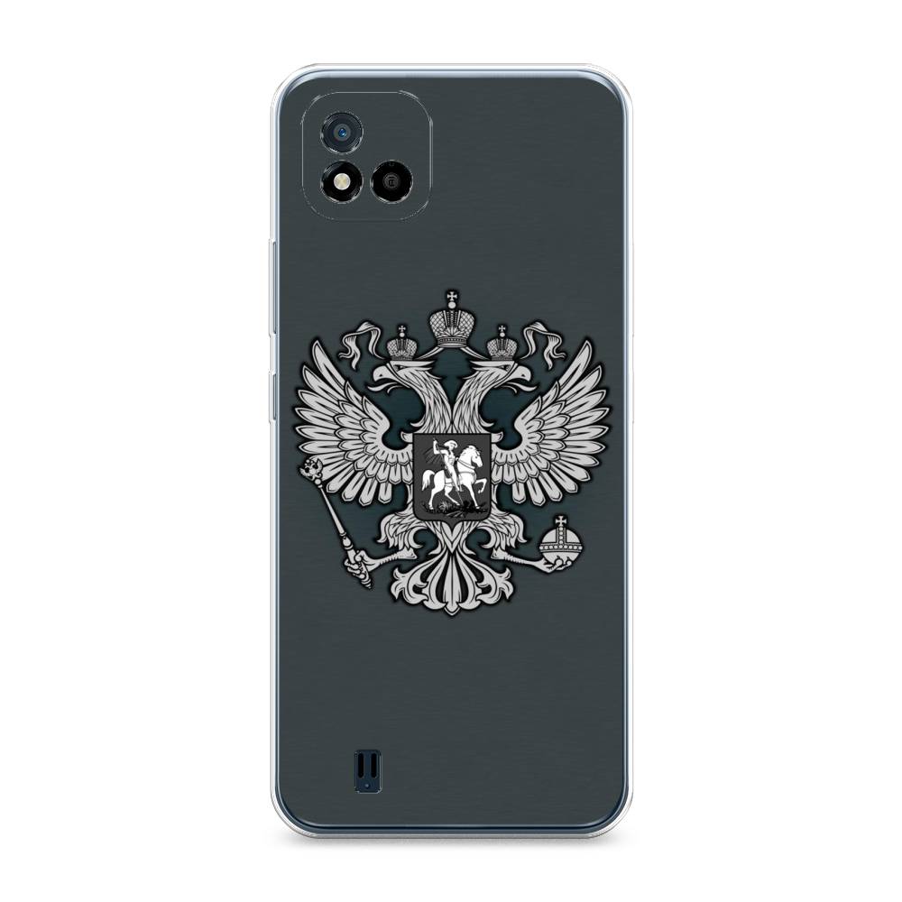 фото Силиконовый чехол "герб россии серый" на realme c11 (2021) awog