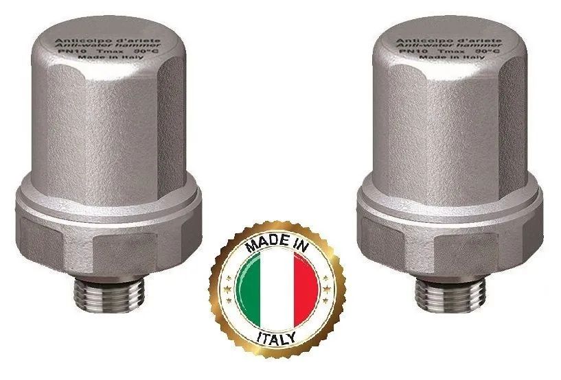 

Компенсатор гидроударов 1/2" НР (Р макс. 50 бар) ITALY FA 2895 12 (пара), 435677532ка